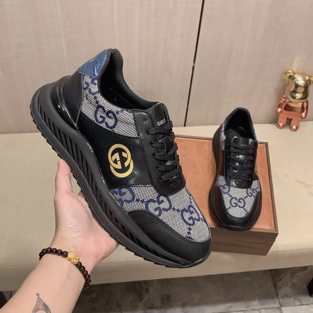 Men's men's shoes💰460💰💰🎩🎩[Lightning][Lightning] "Gucci*" The latest and most popular casual sports shoes, top brand [seduce] luxury~purchase, top~quality. [Strong] The upper is made of imported breathable cowhide with material ➕ breathable sheepskin feet (•) and fine workmanship. The original stylish and stylish soft rubber wear-resistant and non-slip outsole is light and comfortable on the feet. The real thing looks better when taken in real life. 413: code: 38-44, can be customized 45